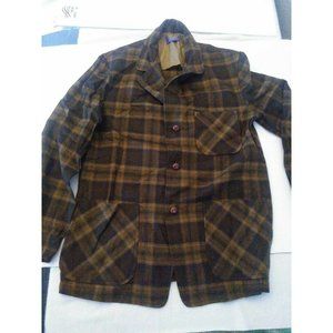 Vintage Pendleton Virgin Wool Plaid Field Hunting Jacket Coat Men's MEDIUM USA